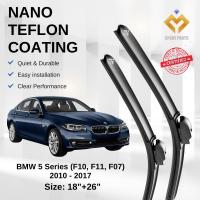 ราคา BMW 5 Series (F10, F11, F07) ใบปัดน้ําฝนรถยนต์ Premium Japan Tech 18+26 ไร้ริ้ว ทนทาน ติดตั้งง่าย + (27893873335)