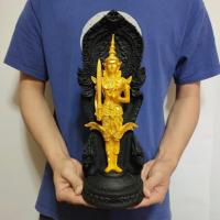 ราคา พระสยามเทวาธิราช องค์พระสีทอง ซุ้มด้านหลังสีดำ (ฐาน4นิ้ว สูง32ซม.)ผ่านพิธีปลุกเสกแล้ว บูชาเสริมสิริมงคลในบ้านเรือน (14223398204)