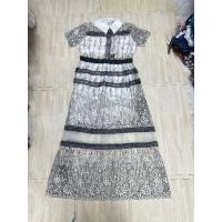 ราคา (แพทเทิร์นใหญ่ ชอบพอดีตัวลด 1 ไซส์) เดรสยาว สีขาวดำ ปักดอกไม้ สวยๆ งานป้าย love lady (47400482883)