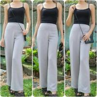 ราคา กางเกงผ้าฮานาโกะ ขากระบอกยาวเอวสูง (1009317445)