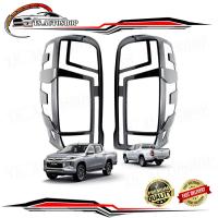 ราคา ครอบไฟท้าย เครฟล่าดำ Mitsubishi L200 Triton MQ 4x2 4x4 ขนาด 38x28x19 จำนวน 2 Pieces ปี 2019 - 2020 (3691057621)
