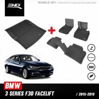 ราคา BMW 3 SERIES F30 ปี 2015 2016 2017 2018 2019 พรมปูพื้นรถยนต์ 3D พร้อมถาดท้าย (23930545176)