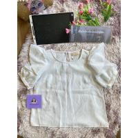 ราคา เสื้อสีขาว แขนตุ๊กตาเสื้อแขนพอง (12176140781)