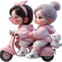 ราคา ส่งจากไทย สติ๊กเกอร์ติดรถ สติ๊กเกอร์ตกแต่งห้อง เด็กผู้หญิงการ์ตูนน่ารักๆ ติดรถมอเตอร์ไซค์ รถยนต์ไฟฟ้า กันรอยขีดข่วน (41513600762)