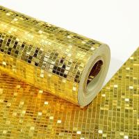 ราคา ✨ วอลเปเปอร์ติดผนังสติ๊กเกอร์3Dมาร์คีส์สีทองเงินสีทองสำหรับเพดานตู้ (28037289464)