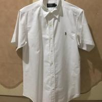 ราคา เสื้อเชิ้ตแบรนด์เนมมือสองแขนสั้น ของแท้ Ralph Lauren สีขาว ผ้าOxford ลูกค้าใหม่ลด 100 (1059473667)