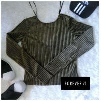 ราคา Used เสื้อแขนยาวเว้าหลัง แบรนด์forever21 แท้ (5927457084)