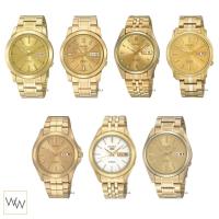 ราคา ของแท้ นาฬิกาข้อมือ ผู้ชาย Seiko Sport 5 Automatic สายสแตนเลส สีทอง พร้อมกล่อง (4216165147)