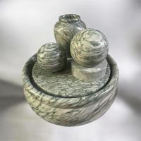 ราคา ชุดโอ่งน้ำล้นหินกลมน้ำผุด และหินหมุน 6 ซม. เป็นหินอ่อน ชุดน้ำพุหินอ่อนแท้พร้อมน้ำน้ำพุสำหรับเสริมฮวงจุ้ย ปรับฮวงจุ้ย (50805656230)