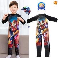 ราคา ชุดว่ายน้ำเด็กไอรอนแมนกันแดดแขนยาวขายาวกันUV+ (6164870348)