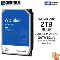 ราคา WD Blue 2TB Desktop Hard Disk Drive SATA 6 Gb/s 7200RPM 256MB Cache 3.5Inch - WD20EZBX - 3Y Warranty (23369965726)