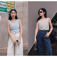 ราคา T0123023 เสื้อแขนกุดทอฉลุลูกไม้เล็ก - มี 4 สี : สีดำ,สีเขียว,สีฟ้าอ่อน,สีเทา- NUMBERSEVEN (50951724504)