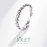 ราคา jolet แหวนสแตนเลส มินิฮาร์ท mini heart โดนสารเคมีได้ สีเงิน สีพิ้งโกล สีทอง ไม่ลอก ไม่ดำ ของขวัญ (20768599592)