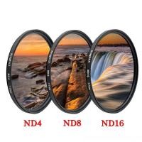 ราคา KnightX ND2 ND4 ND8 ND16 ND 52MM 58MM 67MM 77MM Camera Lens Filter For canon eos sony nikon 400d d70 photo kit 60d 200d (22483828759)