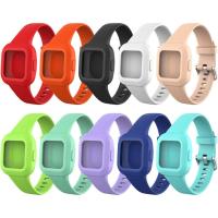 ราคา RuenTech Compatible with Garmin Vivofit jr 3 Bands for Kids, Replacement Silicone Band Water Resistant Watch Straps for Garmin Vivofit JR 3 Kid's Bands (50102345967)