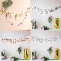ราคา ธงวันเกิด✨ ป้ายวันเกิด HAPPYBIRTHDAY ธงอักษร ธงประดับ ธงสามเหลี่ยม สำหรับตกแต่งงานวันเกิด ❗❗พร้อมส่ง❗❗ (4138265579)