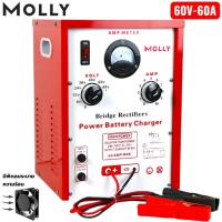 ราคา MOLLY เครื่องชาร์จแบตเตอรี่ 30A,60A ใช้สำหรับชาร์จแบต 6V,12V,24V,36V,48V,60V ใช้ได้กับทั้ง แบตน้ำ และ แบตแห้ง (มีพัดลม) (45005826108)