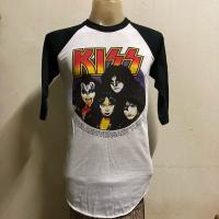 ราคา เสื้อวง แขนสามส่วน KISS สไตล์วินเทจ (53502694723)