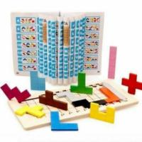 ราคา Katamino Wooden Puzzle Game ชุดบล็อคไม้ตัวต่อฝึกสมอง (61685485)