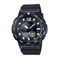 ราคา Casio Standard นาฬิกาข้อมือผู้ชาย สายเรซิน รุ่น AEQ-100W,AEQ-100W-1A,AEQ-100W-1AVDF - สีดำ (1163861482)