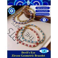 ราคา สร้อยข้อมือเพทายส่วนบุคคล สร้อยข้อมือตาปีศาจรูปทรงเรขาคณิตหรูหราเบาสบาย (48852334085)
