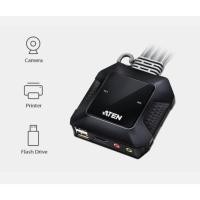 ราคา ATEN 2 PORT 4K HD /USB CABLE KVM SWITCH WITH REMOTE SELECTOR รุ่น CS22H (19817812036)