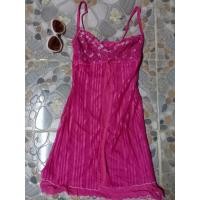 ราคา ีุ Aส1743(ถ184)#ชุดนอนสีชมพูผ้านิ่มซาตินสุดเซ็กซี่งานป้าย just's bra มีสายปรับ แต่งลูกชายแต่งระบายรอบอกชิๆๆ (22639472767)