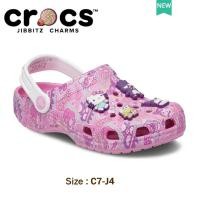 ราคา รองเท้า croc เด็ก แท้ HELLO KITTY clog รองเท้าแตะลําลอง ลายโลโก้ น่ารัก สไตล์เจ้าหญิง สําหรับเด็ก (24581027450)