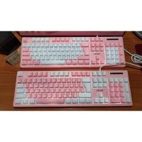 ราคา คีย์บอร์ดสีชมพู คีย์บอร์ดเกมมิ่ง ปุ่มยางขาวธรรมดา Keyboard Gaming Oker KB-911 / KB-912 (12478955542)