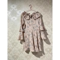 ราคา จั๊มสูทสีชมพูลายดอก มือ 2 size s/m เเบรนด์ topping (8161977149)