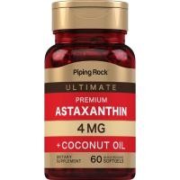 ราคา Astaxanthin 4 mg. + Coconut Oil (60Softgels) แอสต้าแซนธิน (25850883479)