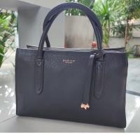 ราคา กระเป๋าถือ Radley ขนาดกลาง สีม่วงมังคุด RADLEY Arlington Court Large Leather Satchel หนังแท้ กระเป๋าผู้หญิง (21031134712)