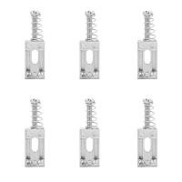ราคา Radith 6 ชิ้นเดี่ยวล็อคโลหะ Tremolo Bridge Saddles สกรูสปริงสําหรับกีตาร์ไฟฟ้า (เงิน) (58156160092)