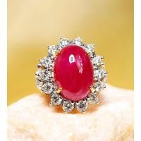 ราคา แหวนพลอยทับทิมพม่าหลังเบี้ย (48951882706)