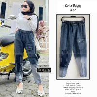 ราคา ZOLLA 27 BAGGY JEANS BOYFRIENDS COLOR GRADATION (27632086448)