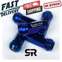 ราคา น็อตล้อ Buddyclub 1.5 / 1.25 น็อตล้อยาว 47 มม. สีไทเทเนียม เทา และ น้ําเงิน (20 ชิ้น/ชุด) (48001459539)