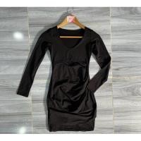ราคา ส่งต่อเดรสสั้นทรงรัดรูปสีดำ แขนยาว งานเว้าหน้าท้อง ผ้ายืดนิ่ม topshop ไซส์s-mต้นๆใส่ได้ ใส่เที่ยวได้ สายแซ่บ (25453797511)