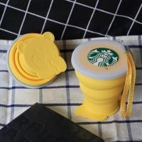 ราคา แก้ว Starbucks ซิลิโคนพับได้ Bearista Foldable Cup MI-Silicone Foldable Cup (Yellow) (3844353858)