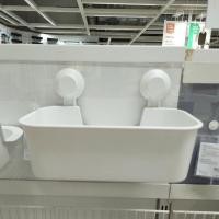 ราคา ikea,แท้,ตะกร้าแบบดูดติดผนังอิเกีย,อีเกีย, ikea,ที่แขวนฝักบัว,ที่ใส่แปรงสีฟัน, tisken,ทิสเก็น (13175559176)