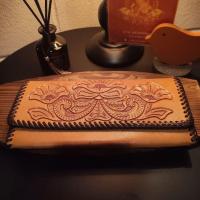 ราคา กระเป๋าสตางค์หนังแท้Mu.มือสองญี่ปุ่น (26040570643)