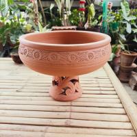 ราคา (ได้ 2 ชิ้น) อ่างดินเผาพร้อมขาตั้ง อ่าง10 นิ้ว + ขาตั้งสูง12-15 ซม. วางพระพิฆเนศ พญานาค เลี้ยงปลา ปลูกไม้น้ำ (29852426280)