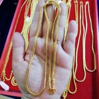 ราคา สร้อยคอทองหุ้ม หนัก1บาท สี่เสากระดูกงู 24นิ้ว (4538321519)
