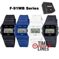ราคา !!ประกัน1ปีและกล่อง CMG!! CASIO รุ่น F91WB นาฬิกาข้อมือ ใส่ได้ทั้งหญิงและชาย สายเรซิ่น F91 F-91 F-91WB W-91WB-1A W-91WB- (43760731566)