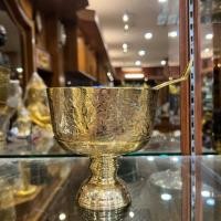 ราคา ขันทองเหลืองตอกลาย ขนาด 5 นิ้ว ทองเหลืองแท้ (26607060085)