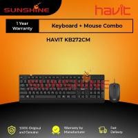 ราคา Havit KB272CM USB Keyboard and Mouse Combo สําหรับบ้านและสํานักงาน สีดํา (22743448143)