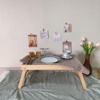 ราคา โต๊ะพับได้วางบนเตียง วางโน๊ตบุ๊คสไตล์ญี่ปุ่น ขาพับเก็บได้พกพาง่าย (10035889726)