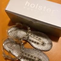 ราคา ส่งต่อรองเท้า holster กากเพชรเงินสภาพดี เพรชไม่หลุด (3217900440)