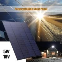ราคา 5W 18V แผงพลังงานแสงอาทิตย์ Polycrystalline ซิลิคอนน้ําหนักเบา DIY เครื่องชาร์จพลังงานแสงอาทิตย์ 5.7x6.5 นิ้วกันน้ําสําหรับแบตเตอรี่ 12V (54253236449)