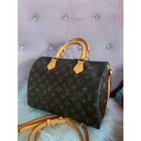 ราคา Louis Vuitton speedy ban 30 new cowhide เปลี่ยนคาวไฮด์ อะไหล่ สายซิป รับประกันของแท้ 14900 (46105972595)
