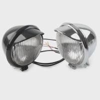 ราคา For Harley Honda Yamaha Kawasaki For Suzuki Bikes Touring Chopper Black/Chrome Motorbike Headlight (53255510300)